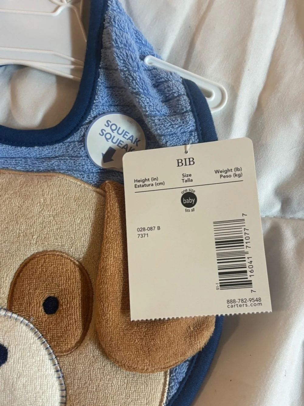 Carters terry bib